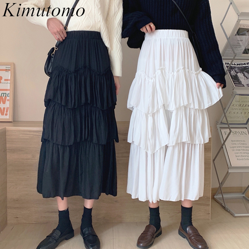 Kimutomo Women Chic Ruffles Skirts Spring Korea Fashion Female Solid High Waist A-line Wild Skirt Outwear Elegant 210521, White
Kimutomo Women Chic Ruffles Skirts Spring Korea Fashion Female Solid High Waist A-line Wild Skirt Outwear Elegant 210521, White