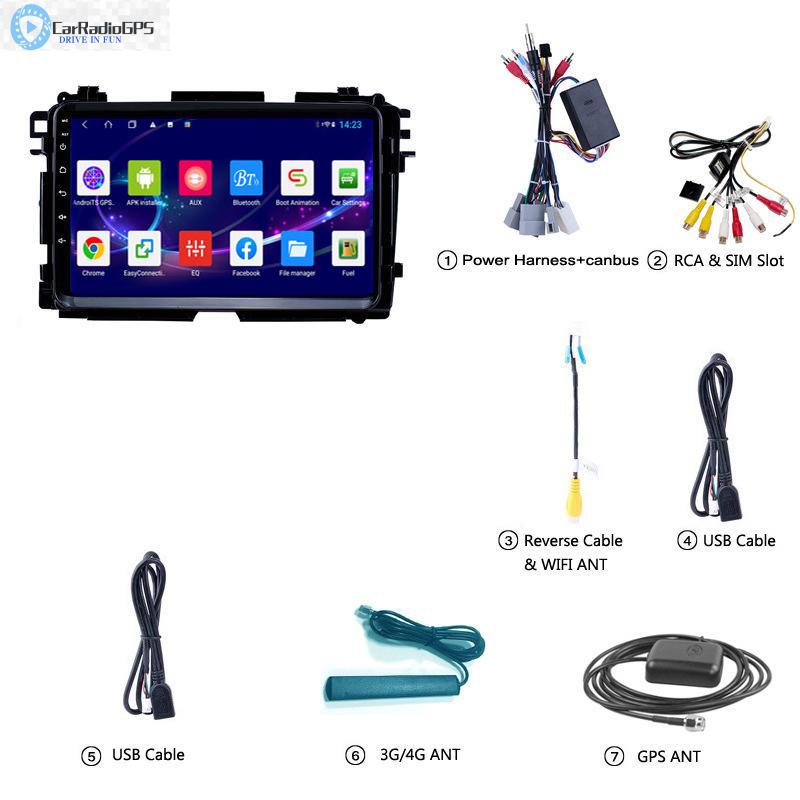 Car dvd Audio Head Unit Player for Honda VEZEL 2015-2017 Entertainment System Autoradio Radio Video DSP Gps