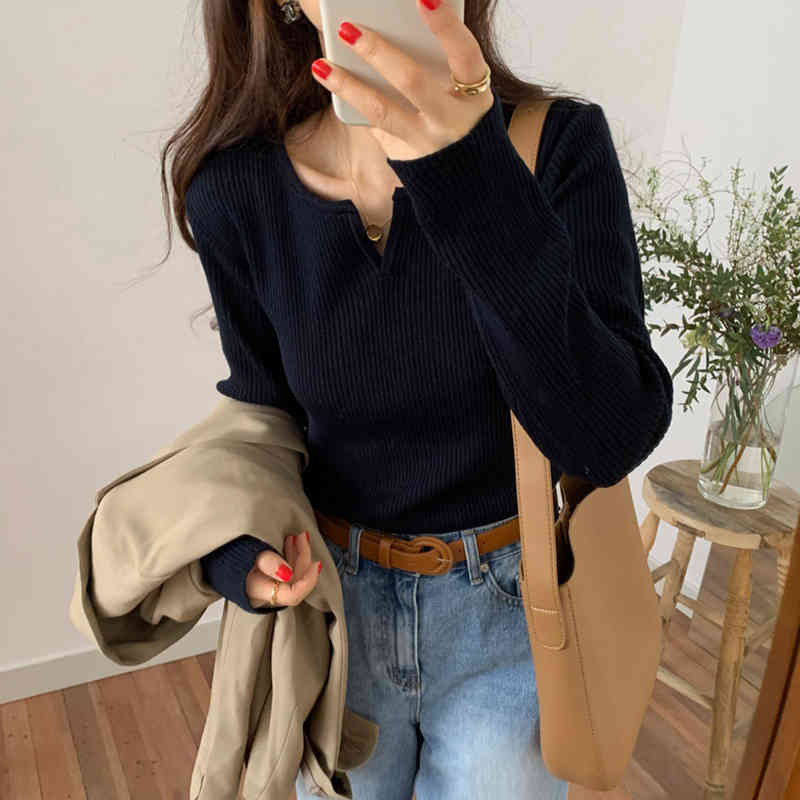 Women's Sweaters Vintage Solid V-Neck 2021 Sweet Causal Clothe Slim All Match Stylish Women Sweater Streetwear Basic Tops 9QRI, Black
Women's Sweaters Vintage Solid V-Neck 2021 Sweet Causal Clothe Slim All Match Stylish Women Sweater Streetwear Basic Tops 9QRI, Black