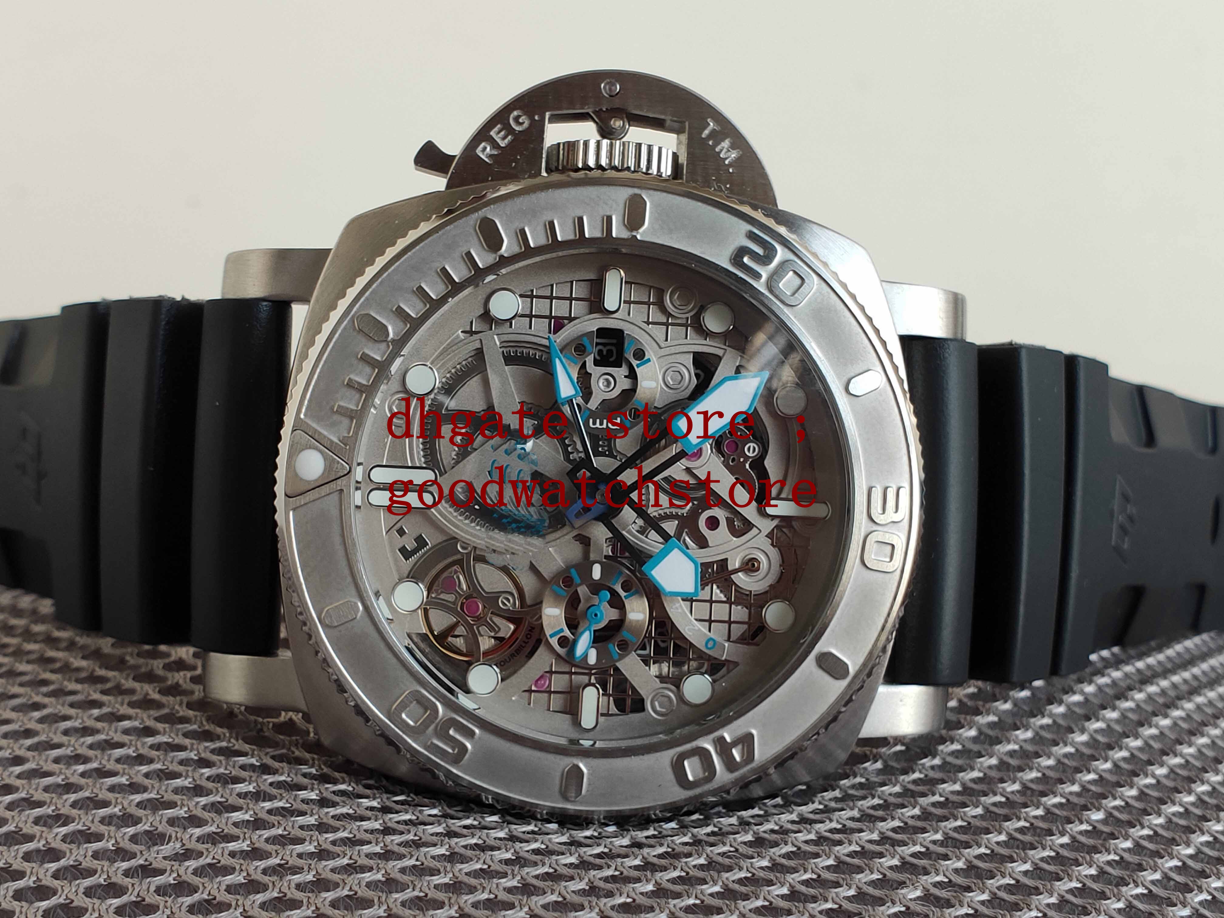 Mens Racing Top Factory ETA Wristwatches Inner shadow dial Valjoux Automatic Movement 47mm Rotating Bezel Color Stainless Steel Case Black rubber pa 01108, Gray
Mens Racing Top Factory ETA Wristwatches Inner shadow dial Valjoux Automatic Movement 47mm Rotating Bezel Color Stainless Steel Case Black rubber pa 01108, Gray