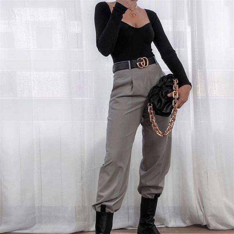 traf women 2021 fashion stretch slim cropped knitted sweater vintage heart-shaped collar long sleeve female pullovers streetwear, Black
traf women 2021 fashion stretch slim cropped knitted sweater vintage heart-shaped collar long sleeve female pullovers streetwear, Black