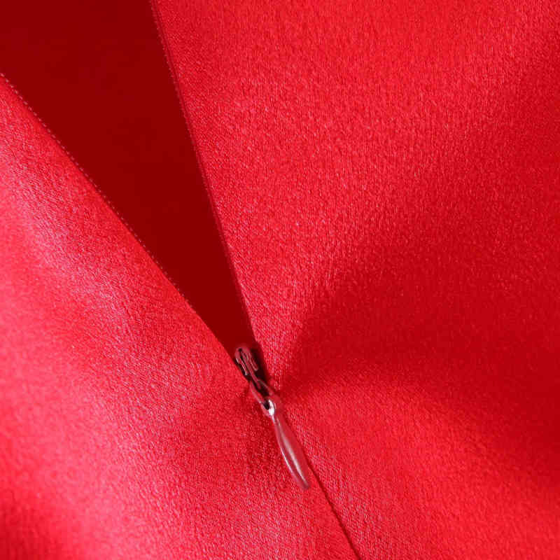 Vintage Woman Red Puff Sleeve Satin Dress Spring Elegant Ladies Party Mini Dresses Female Chic Christmas 210515