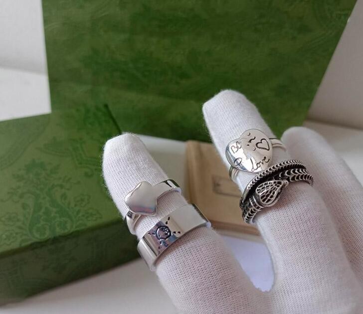 High Quality Alloy 925 Sliver ring Fashion Heart Rings for Woman Original Design Great Women Shaped Designer jewelry, Silver
High Quality Alloy 925 Sliver ring Fashion Heart Rings for Woman Original Design Great Women Shaped Designer jewelry, Silver