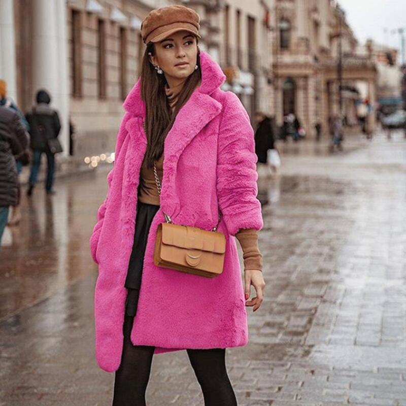 Women's Fur & Faux Fashion Midi Long Coat Women 2021 Winter Warm Solid Casual Sleeve Coats Quality Luxury Overcoat, Black
Women's Fur & Faux Fashion Midi Long Coat Women 2021 Winter Warm Solid Casual Sleeve Coats Quality Luxury Overcoat, Black