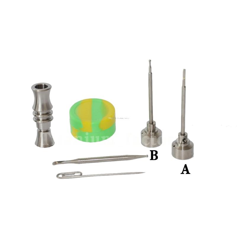 18mm Titanium Nail With Carb Cap 1 Random Silicone Jar Container 2 Real Ti Dabbers Smoking Pipes
18mm Titanium Nail With Carb Cap 1 Random Silicone Jar Container 2 Real Ti Dabbers Smoking Pipes