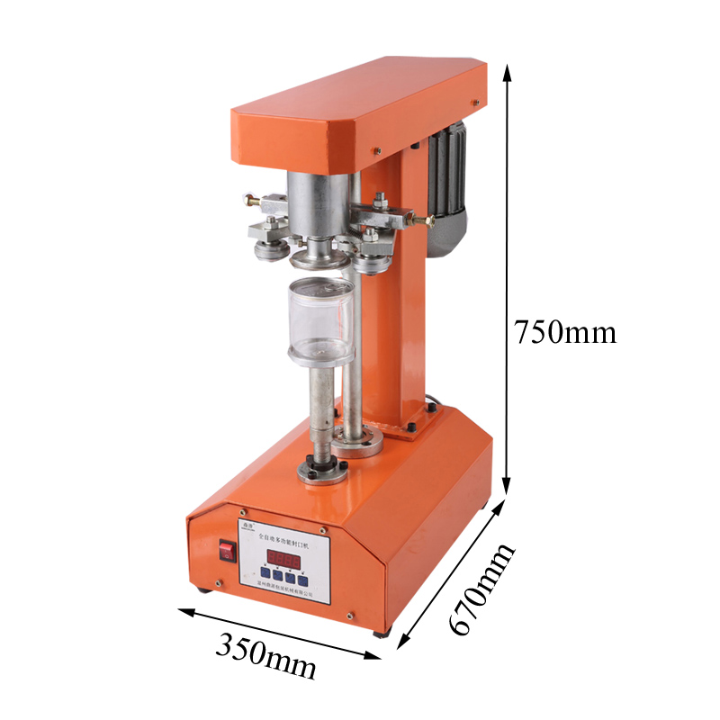 Semi-Automatic Tin Can Sealing Machine PET Plastic Canning Capping Machine Paper Aluminum Cans Sealer