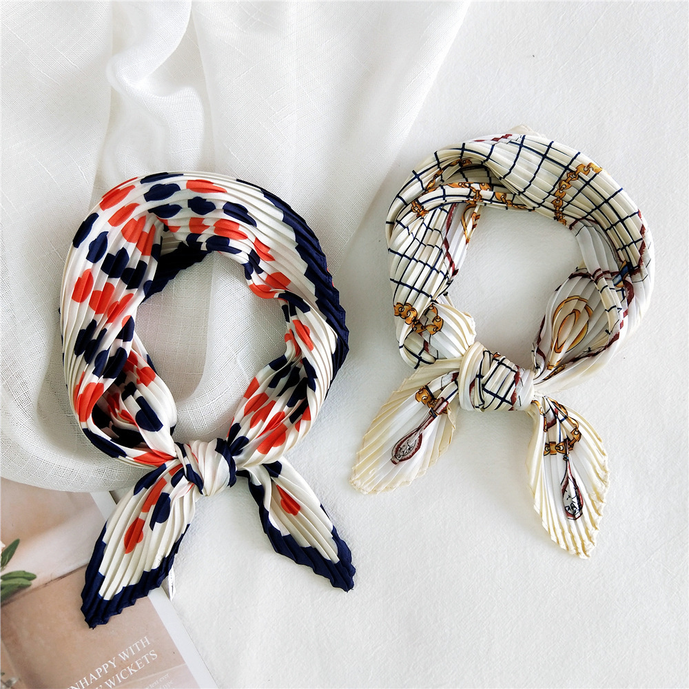 50*50cm Small Square Silk Scarf Fashion Crinkle Crumple Satin Neck Scarves Lady Pleated Floral Femme Shawl Bandana Handkerchief
50*50cm Small Square Silk Scarf Fashion Crinkle Crumple Satin Neck Scarves Lady Pleated Floral Femme Shawl Bandana Handkerchief