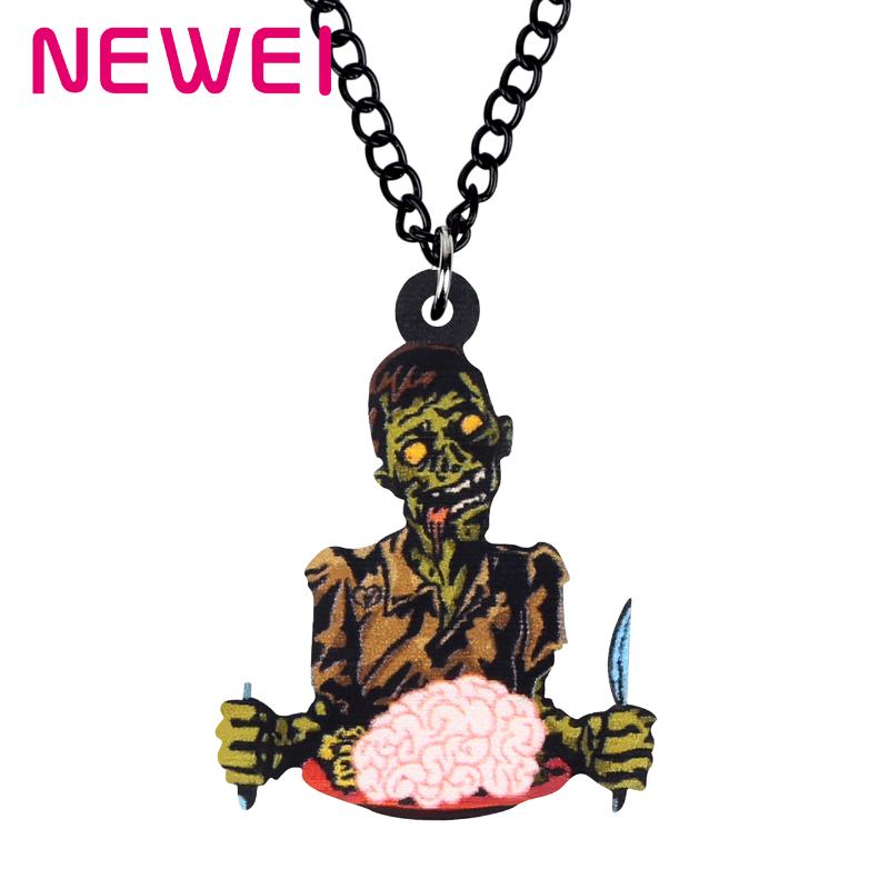 Pendant Necklaces Ei Acrylic Halloween Horror Anime Zombie Brain Necklace Chain Lovely Choker Jewelry For Girl Kids Fashion Gift Charms, Silver
Pendant Necklaces Ei Acrylic Halloween Horror Anime Zombie Brain Necklace Chain Lovely Choker Jewelry For Girl Kids Fashion Gift Charms, Silver
