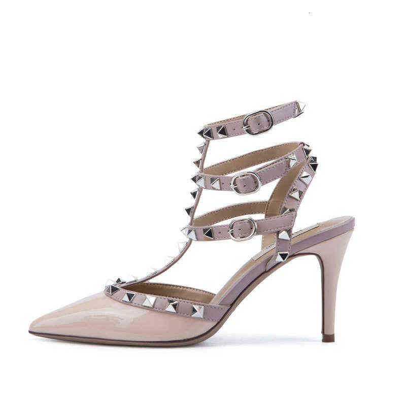 Sandals women Shoe 2021 rivet high heel's thin heels leather strapping sandals summer pointed Liuding sho women's shallow mouth Bridmaid Wedding, Peach pink lacquer skin
Sandals women Shoe 2021 rivet high heel's thin heels leather strapping sandals summer pointed Liuding sho women's shallow mouth Bridmaid Wedding, Peach pink lacquer skin