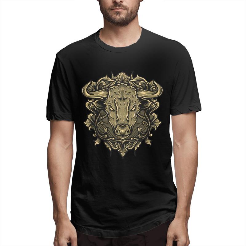 Men's T-Shirts Bull Head Engraving Summer Tops Men T-Shirt Short Sleeve 3D Printed Streetwear Cotton O-neck, Black
Men's T-Shirts Bull Head Engraving Summer Tops Men T-Shirt Short Sleeve 3D Printed Streetwear Cotton O-neck, Black