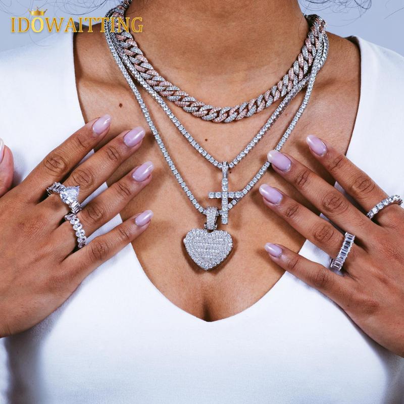 Chains Fashion Can Be Opened Heart Shaped Po Pendant Necklace Iced Out Bing 5MM Tennis Chain Cubic Zirconia Hiphop Women Men Jewelry, Silver
Chains Fashion Can Be Opened Heart Shaped Po Pendant Necklace Iced Out Bing 5MM Tennis Chain Cubic Zirconia Hiphop Women Men Jewelry, Silver
