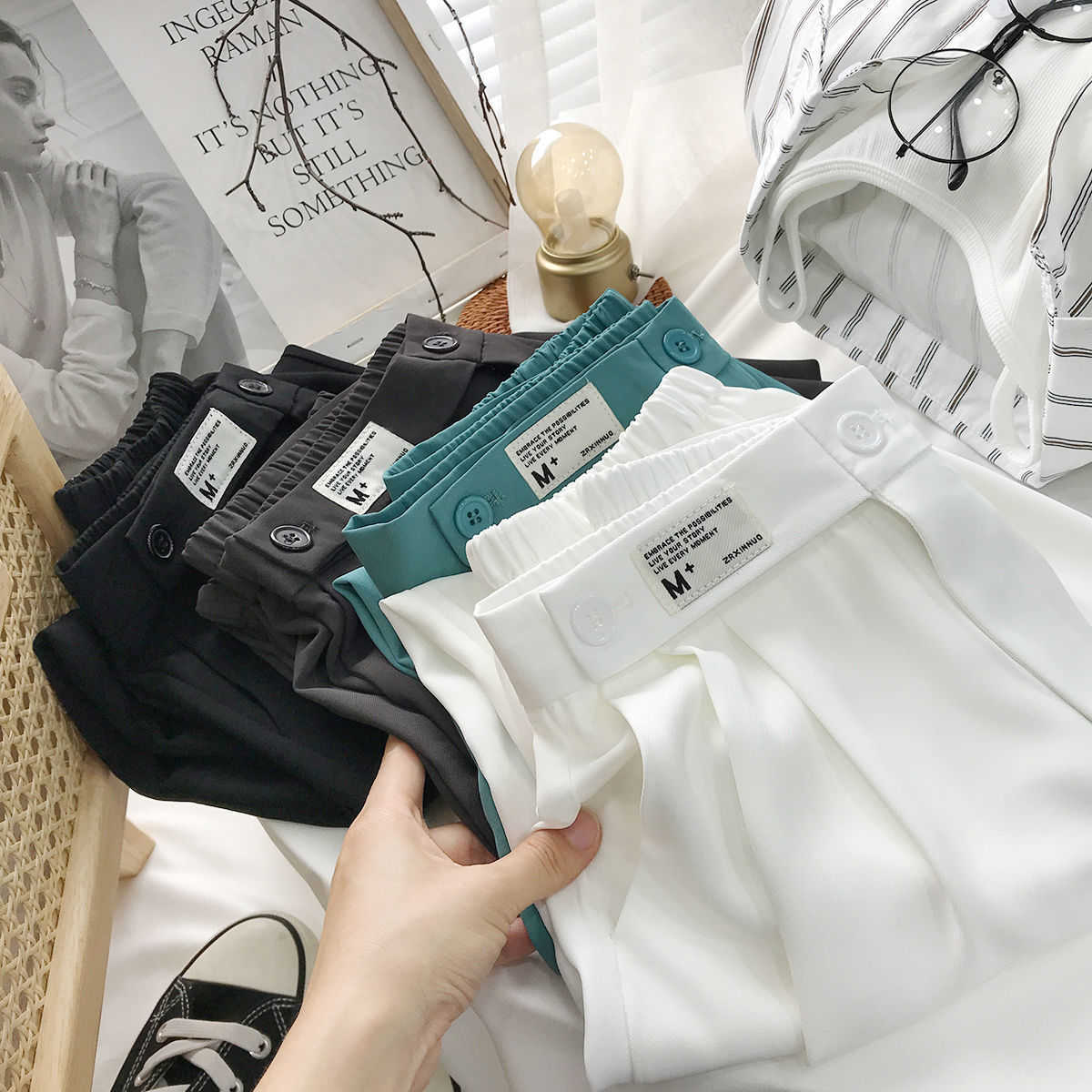 Solid Women Harem Pants Great Quality Plus Size Sreetwear Korean Treandy Loose Casual High Fashion 211115
