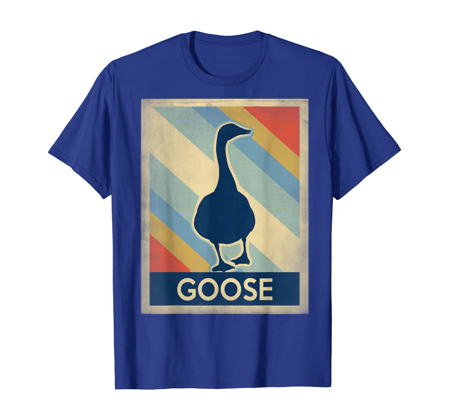 vintage style goose tshirt, White;black 
vintage style goose tshirt, White;black