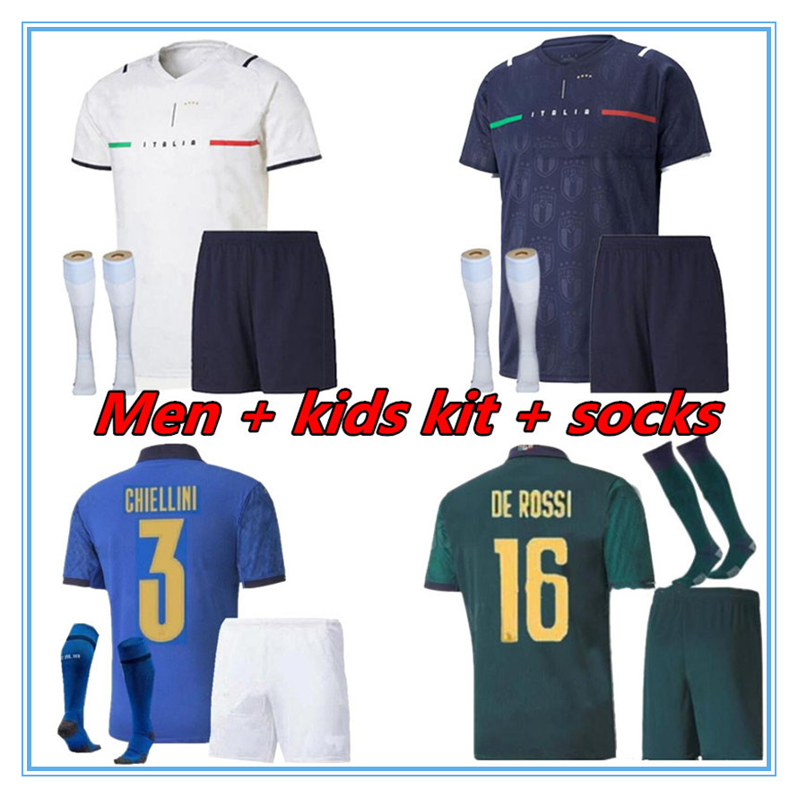 2021 ItaLY home soccer jersey Men Kids CHIESA KITS 21 22 italia maglie da calcio Verratti Jorginho Romagnoli Immobile football shirts Sets, 20/21
2021 ItaLY home soccer jersey Men Kids CHIESA KITS 21 22 italia maglie da calcio Verratti Jorginho Romagnoli Immobile football shirts Sets, 20/21