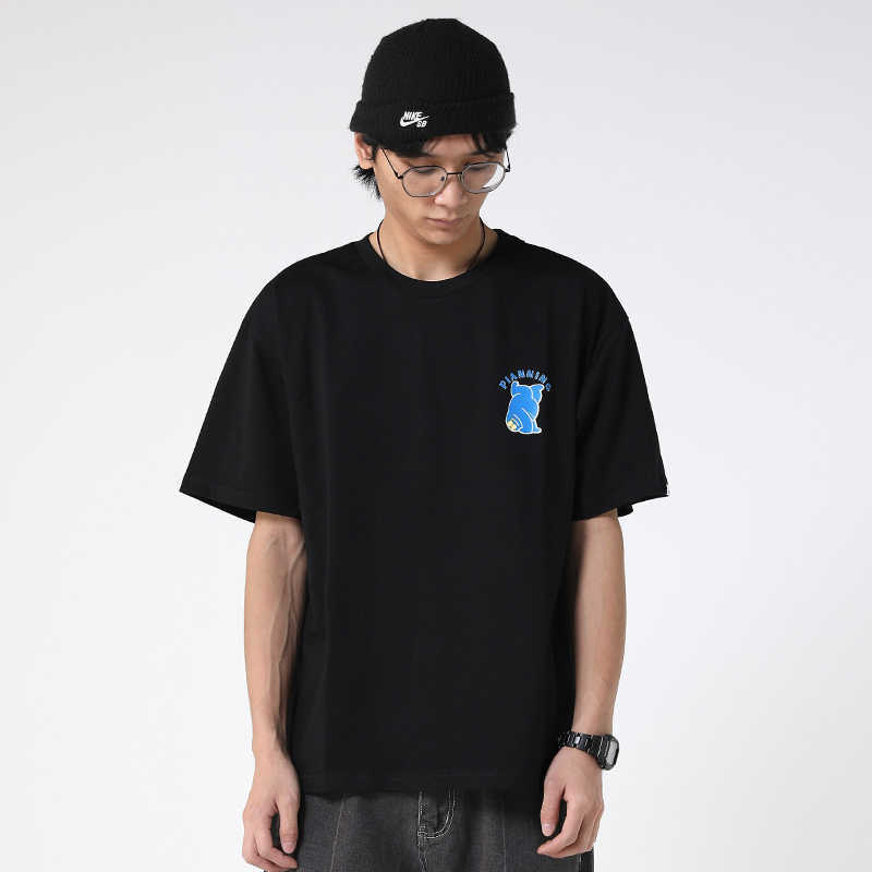 Men Women Clothing T-shirts Hip Hop Oversized Style Streetwear Harajuku Funny Cartoon Printed Cotton Tops Tee Tshirt 210601