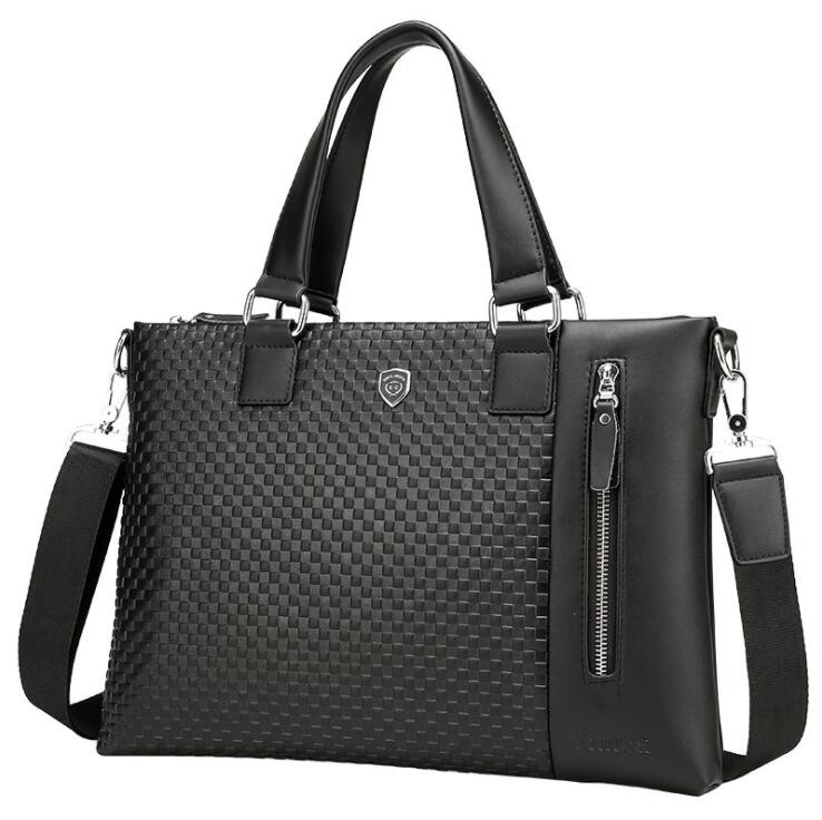 Factory wholesale brand bag English lunfan wovens handbag fashion leather briefcase business trend all-match bulk woven leathers handbags, Black
Factory wholesale brand bag English lunfan wovens handbag fashion leather briefcase business trend all-match bulk woven leathers handbags, Black