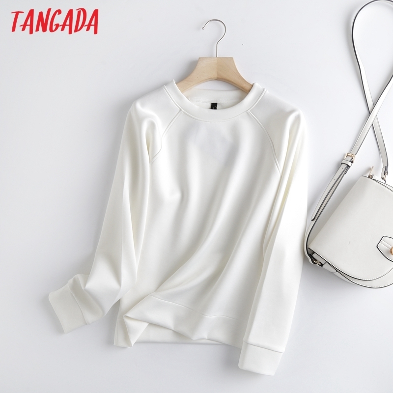 Tangada Women 2021 White Sweatshirts Oversize Long Mouths O Neck Loose Shirts Female Tops 6D90
Tangada Women 2021 White Sweatshirts Oversize Long Mouths O Neck Loose Shirts Female Tops 6D90