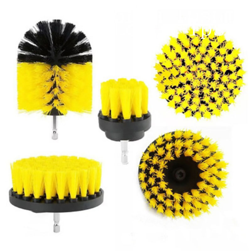 3PCS Electric Scrubber Cleaning Brush Drill Kit For Kitchen Bathroom Nylon Brushes Household High Quality Dust Removal Product