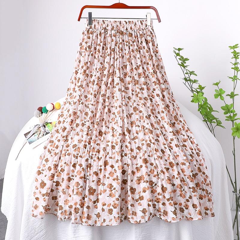 Skirts Flower Print Long Maxi Pleated Skirt Women Fashion 2021 Summer Korean Elastic High Waist Aesthetic Chiffon Female, Pettiskirt red
Skirts Flower Print Long Maxi Pleated Skirt Women Fashion 2021 Summer Korean Elastic High Waist Aesthetic Chiffon Female, Pettiskirt red
