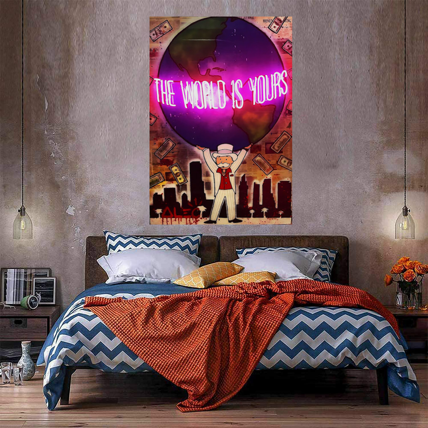 Alec Monopoly The world yours Huge Oil Painting On Canvas Home Decor Handpainted/HD-Print Wall Art Pictures Customization is acceptable 21052034
Alec Monopoly The world yours Huge Oil Painting On Canvas Home Decor Handpainted/HD-Print Wall Art Pictures Customization is acceptable 21052034