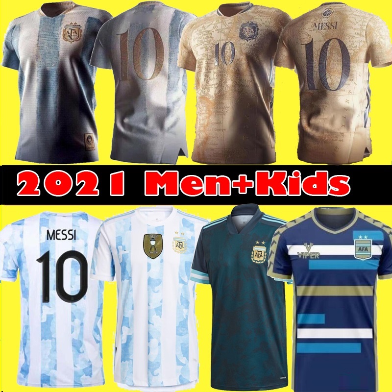 Fan Player version 2021 Argentina Messi Soccer Jersey Diego Maradona Commemorative Men kids Dybala Aguero football shirt Kit, 2020 player version
Fan Player version 2021 Argentina Messi Soccer Jersey Diego Maradona Commemorative Men kids Dybala Aguero football shirt Kit, 2020 player version