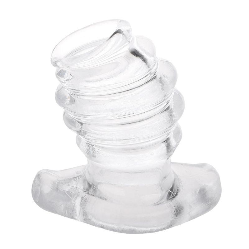 Sex Toys For Couples 3 Colors Cock Dock Full Access Tunnel BuPlug Rippled Anal Trainer Enema Hollow Play