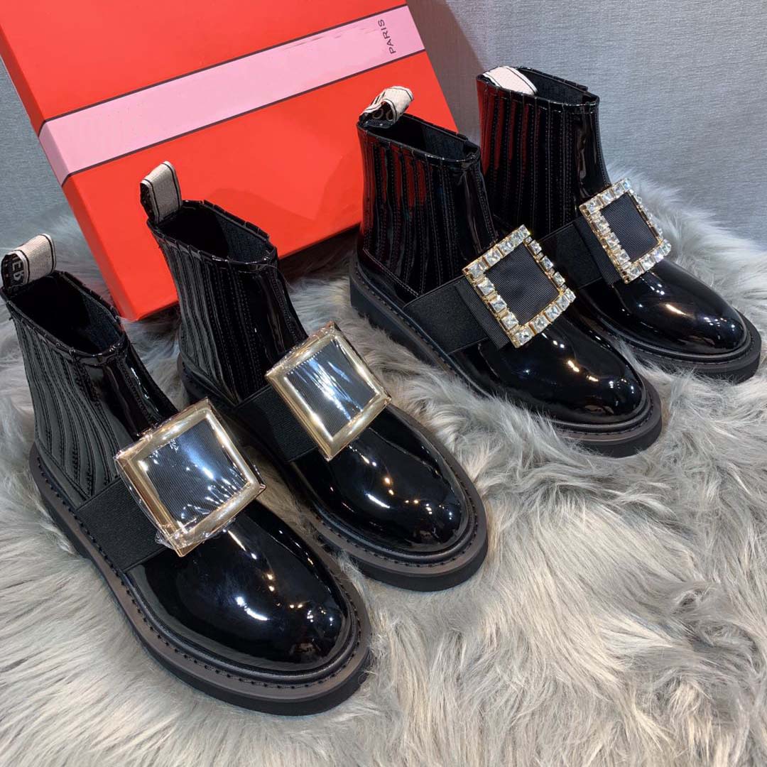 Top Quality Womens Designer Boots Martin Booties Chelsea ankle boot with diamond buckle Patent leather upper Rubber Sole, #3
Top Quality Womens Designer Boots Martin Booties Chelsea ankle boot with diamond buckle Patent leather upper Rubber Sole, #3