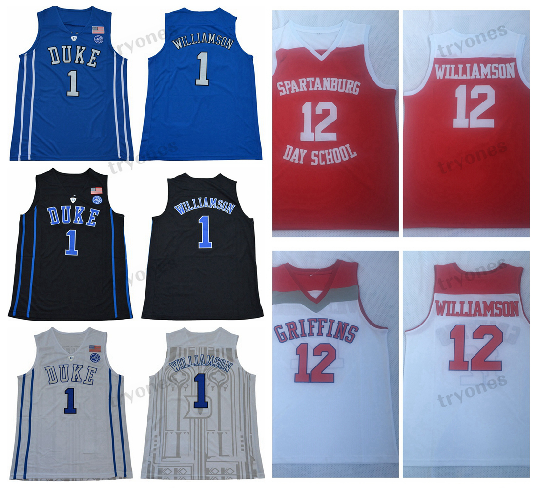 Mens Zion Williamson #12 Spartanburg Day High School Basketball Jerseys NCAA Duke Blue Devils Stitched Shirts -XXL, Red hs
Mens Zion Williamson #12 Spartanburg Day High School Basketball Jerseys NCAA Duke Blue Devils Stitched Shirts -XXL, Red hs
