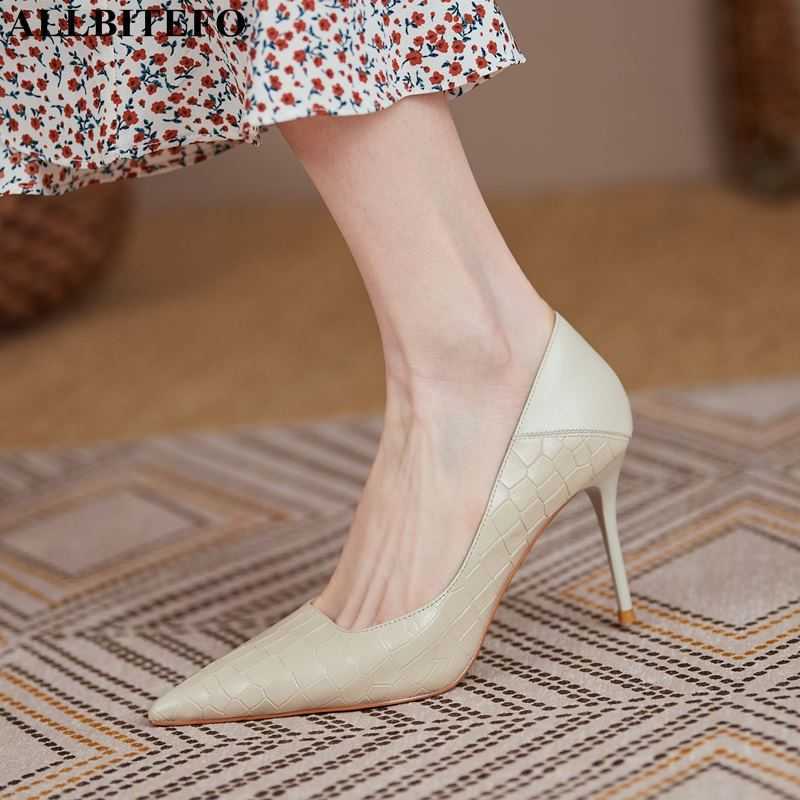 ALLBITEFO thin heel pointed toe genuine leather women heels shoes women pumps spring fashion sexy high heels party wedding shoes 210611, As picture
ALLBITEFO thin heel pointed toe genuine leather women heels shoes women pumps spring fashion sexy high heels party wedding shoes 210611, As picture
