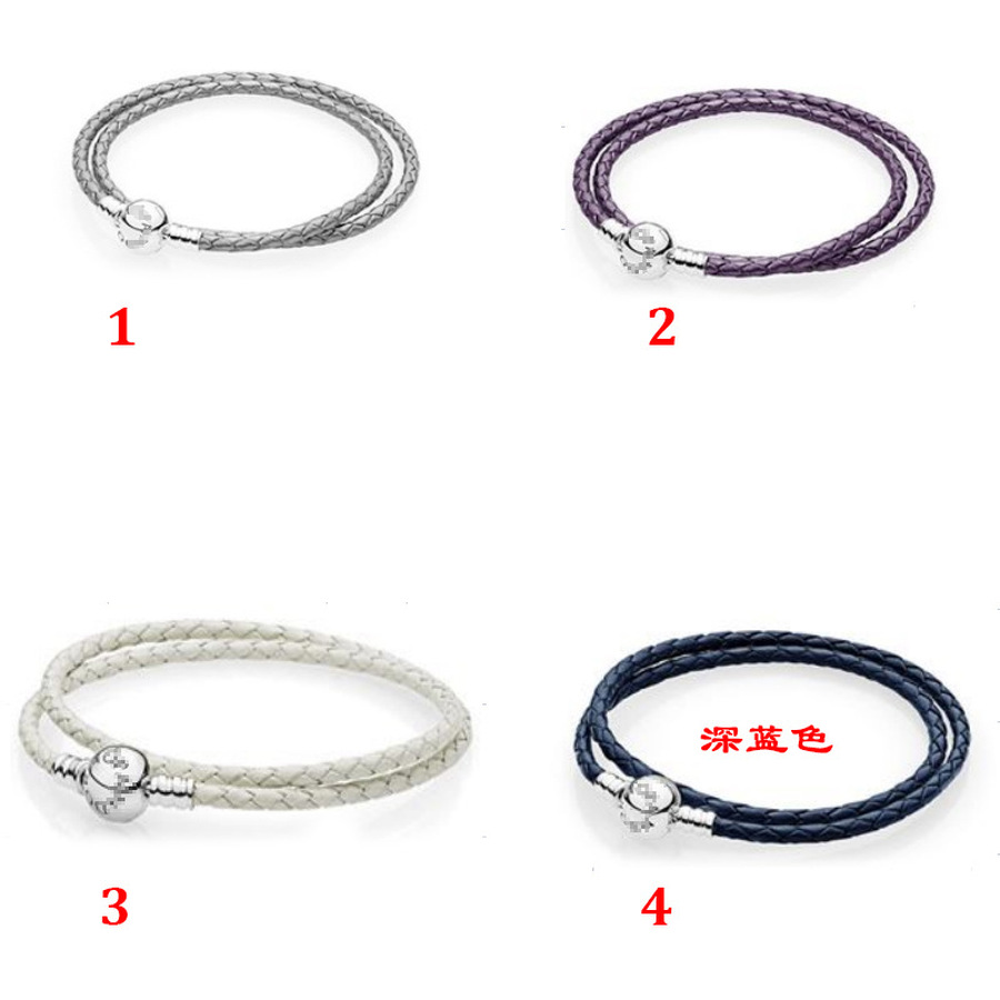 Designer Jewelry 925 Silver Bracelet Charm Bead fit Pandora Leather Cord Dark Blue DIY Accessories Slide Bracelets Beads European Style Char, Black
Designer Jewelry 925 Silver Bracelet Charm Bead fit Pandora Leather Cord Dark Blue DIY Accessories Slide Bracelets Beads European Style Char, Black