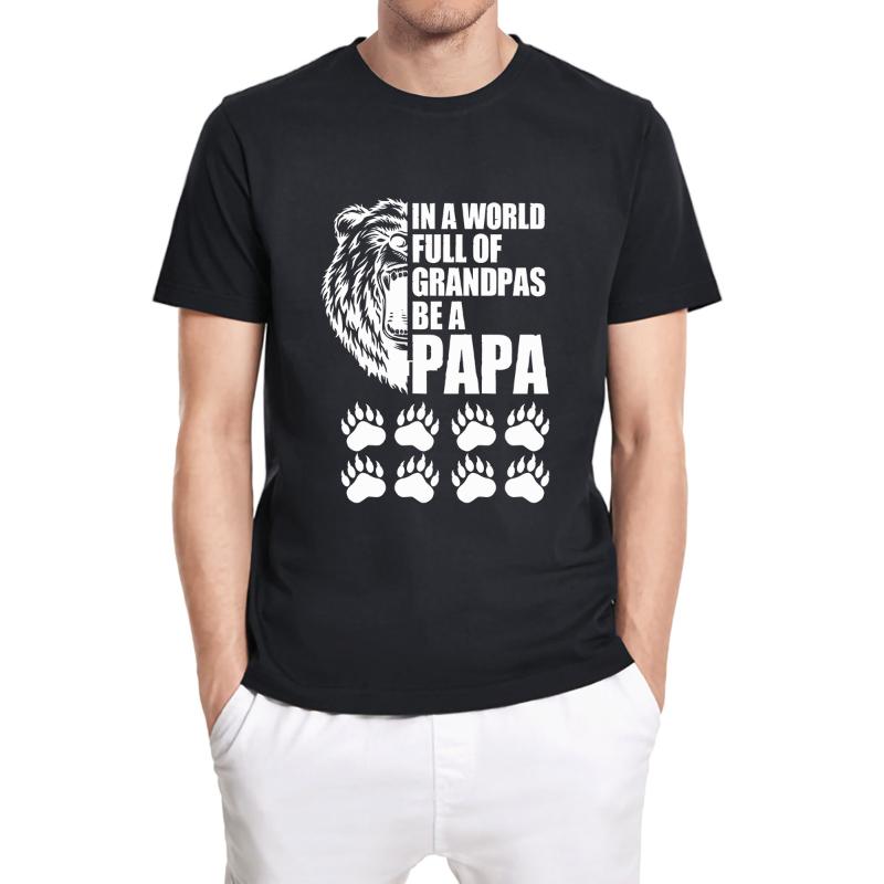 Men's T-Shirts In A World Full Of Grandpas Be Papa Father's Day Gifts Shirt Short Sleeve Funny Unisex T-Shirt Creative Bear Pattern Tee, No print pattern
Men's T-Shirts In A World Full Of Grandpas Be Papa Father's Day Gifts Shirt Short Sleeve Funny Unisex T-Shirt Creative Bear Pattern Tee, No print pattern
