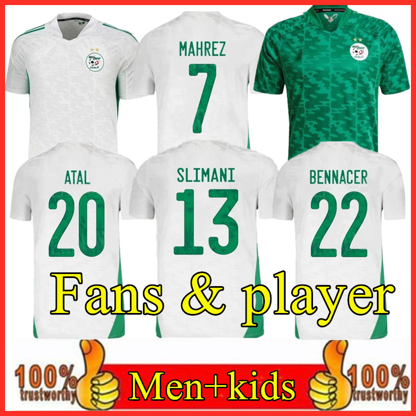 Fans player version Algeria Mahrez Two Star Soccer Jerseys 2021 Atal SLIMANI BRAHIMI Home BENNACER Football Shirts men + kids sets maillot de foot, Black;yellow
Fans player version Algeria Mahrez Two Star Soccer Jerseys 2021 Atal SLIMANI BRAHIMI Home BENNACER Football Shirts men + kids sets maillot de foot, Black;yellow