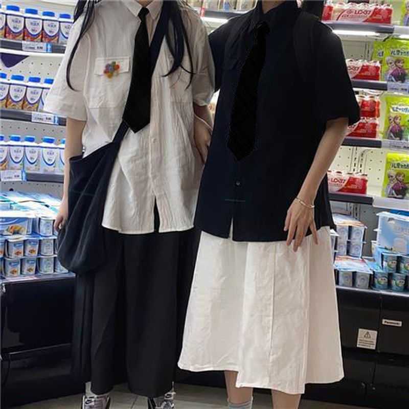 Preppy Style student suit women SS Korean Peter Pan collar shirt + plaid skirt fashion casual two-piece Japan kawaii sets 210526