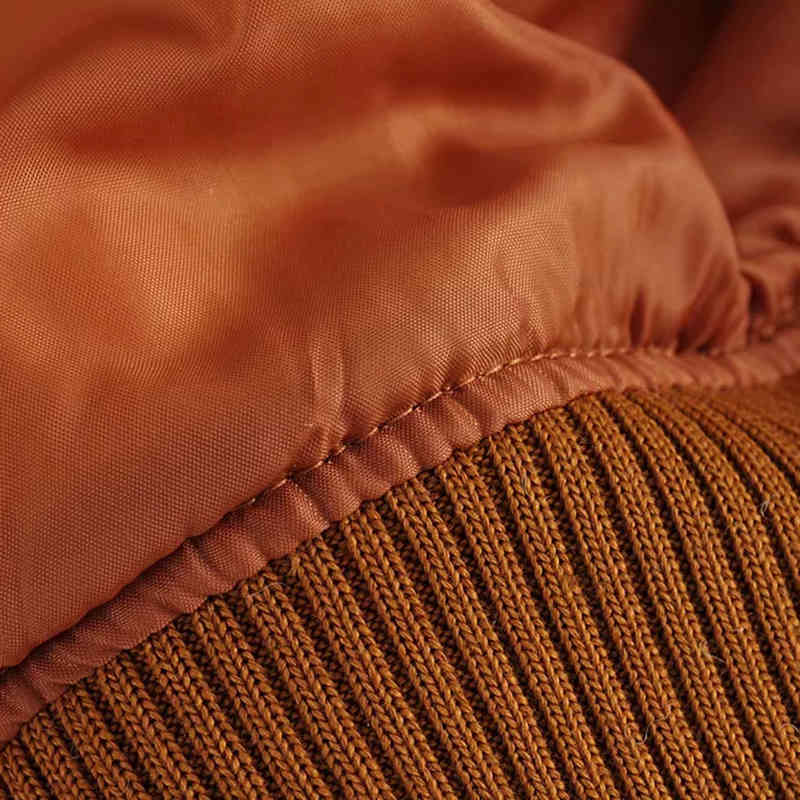 Autumn-Winter Women Casual Khaki Fur With Wool Patchwork Warm Jacket Female Fashion Thick Suedette Woolen Outwear Coat Femm 210421