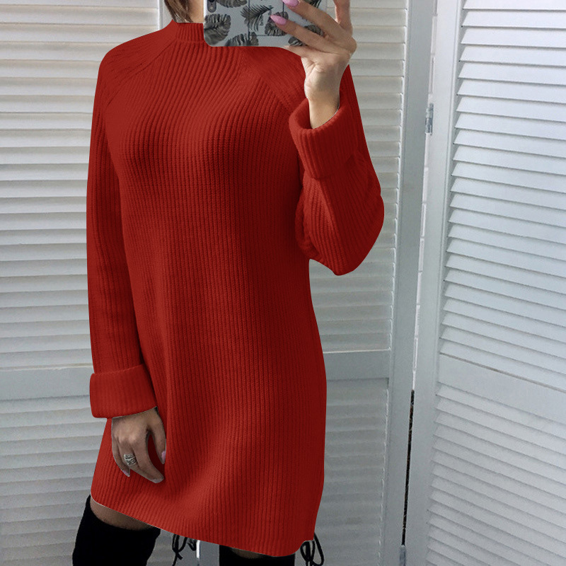Autumn Winter Casual O-Neck Black White Red Loose Dress Long Sleeve Women Sweaters Female Knitted Mini es 210517
Autumn Winter Casual O-Neck Black White Red Loose Dress Long Sleeve Women Sweaters Female Knitted Mini es 210517