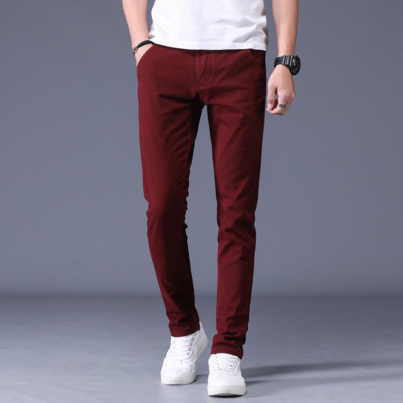 Men's Pants 2021 Autumn Mens Fashion Boutique Straight Solid Color Casual Slim Trousers Black Wine Red Gray Blue
Men's Pants 2021 Autumn Mens Fashion Boutique Straight Solid Color Casual Slim Trousers Black Wine Red Gray Blue