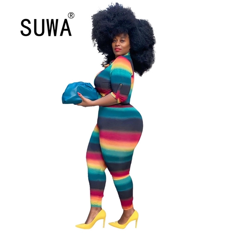 Rainbow Striped Print Two Piece Sets Women Turn Down Collar Long Sleeve Cropped Top and High Waist Pencil Legging Matching 210525, Multi
Rainbow Striped Print Two Piece Sets Women Turn Down Collar Long Sleeve Cropped Top and High Waist Pencil Legging Matching 210525, Multi