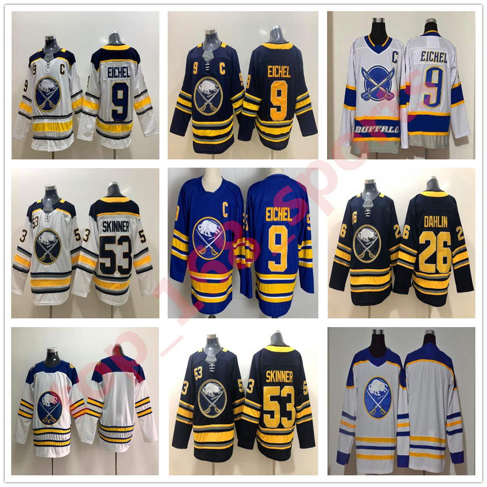 Man Buffalo Sabres 9 Jack Eichel Jersey Hockey 26 Rasmus Dahlin 53 Jeff Skinner Blank Reverse Retro 50TH Anniversary Royal Navy Blue White S, Black;red
Man Buffalo Sabres 9 Jack Eichel Jersey Hockey 26 Rasmus Dahlin 53 Jeff Skinner Blank Reverse Retro 50TH Anniversary Royal Navy Blue White S, Black;red