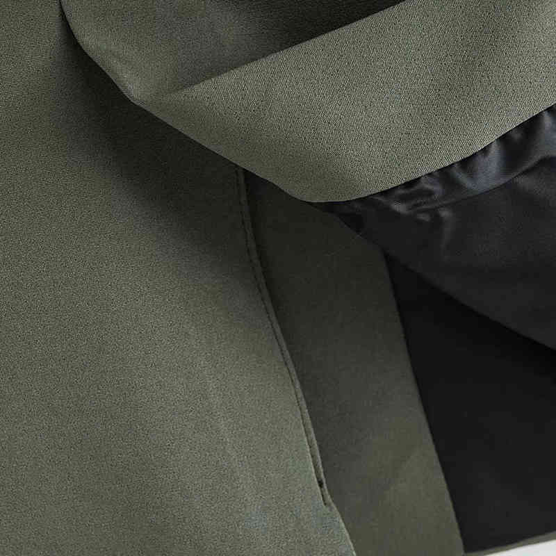 XEASY Summer Women Casual Grey Side Slit V Neck One-Button Vest Female Vintage Waistcoat Sleeveless Ladies Chic Top 211220