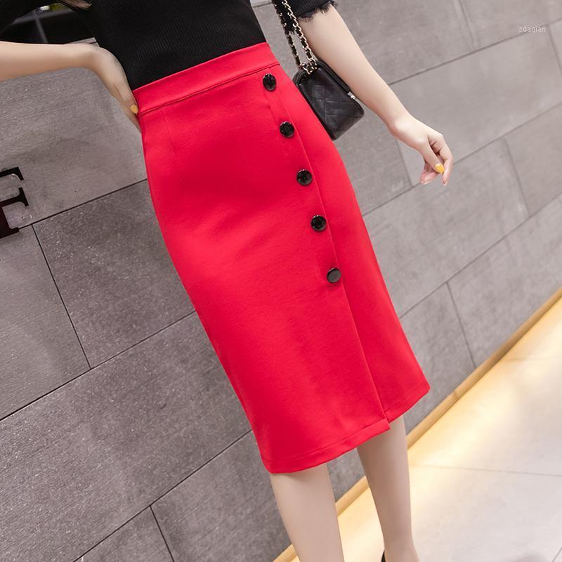 Skirts TingYiLi Button Trim Front Slit Pencil Womens Office Wear High Waist Below Knee Slim Skirt Plus Size Sexy Black Red
Skirts TingYiLi Button Trim Front Slit Pencil Womens Office Wear High Waist Below Knee Slim Skirt Plus Size Sexy Black Red
