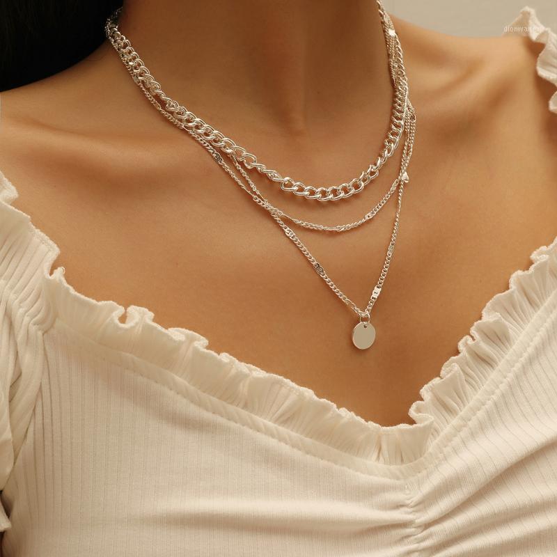 Chains 2021 Fashion Boho Chain Pendant Necklace For Women Elegent Necklaces Multi-Layer Silver Color Link Jewelry Party Gift
Chains 2021 Fashion Boho Chain Pendant Necklace For Women Elegent Necklaces Multi-Layer Silver Color Link Jewelry Party Gift