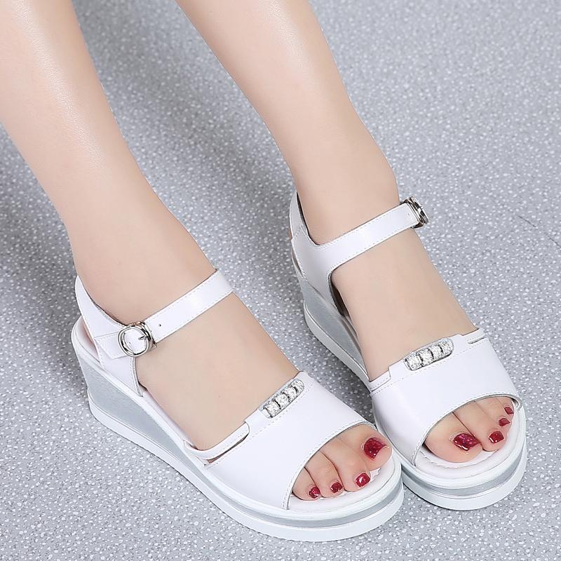 Dress Shoes 2021 Platform Women's High Heels Ladies Sandals Wedge Sandalias De Mujer Open Toe, Black
Dress Shoes 2021 Platform Women's High Heels Ladies Sandals Wedge Sandalias De Mujer Open Toe, Black