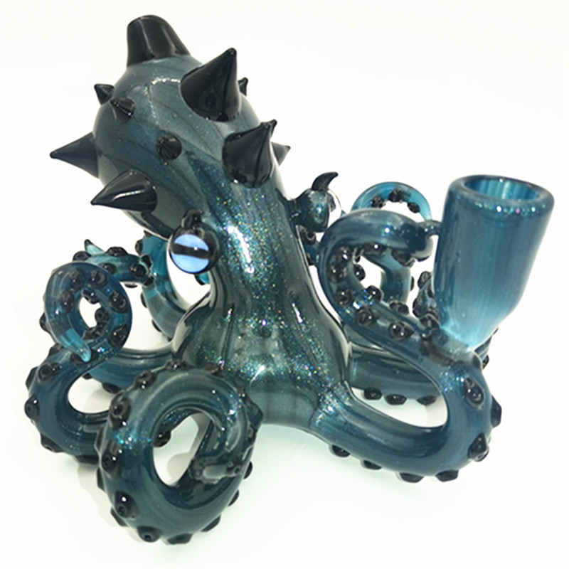 Glass Octopus Water Bong Slight Color 14.4MM Female Joint Hookah Heady Dab Rig Pipe Bubbler Cap
Glass Octopus Water Bong Slight Color 14.4MM Female Joint Hookah Heady Dab Rig Pipe Bubbler Cap