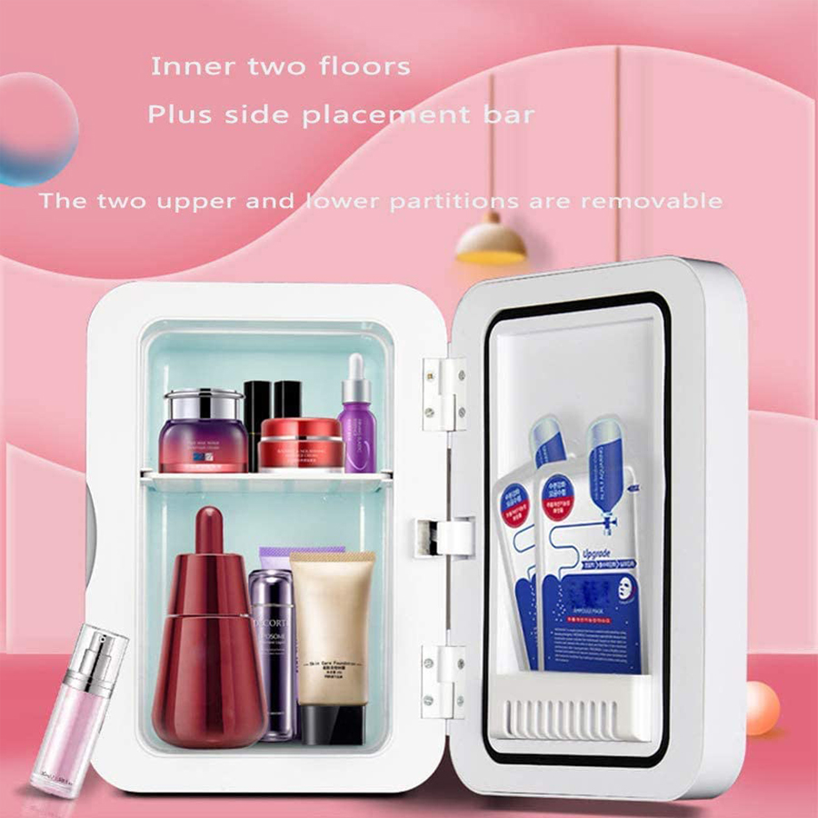 Mini Makeup Fridge with Makeup Mirror 8L Cosmetic Refrigerator Cooler/Warmer Freezer for Perfume Skincare ProductsScouts
Mini Makeup Fridge with Makeup Mirror 8L Cosmetic Refrigerator Cooler/Warmer Freezer for Perfume Skincare ProductsScouts