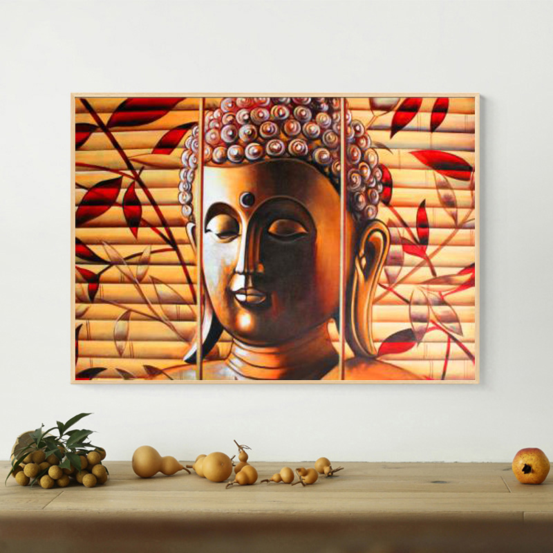 Modern Buddha Poster Wall Art Canvas Painting Abstract Picture HD Print For Living Room Temple Home Decoration No Frame