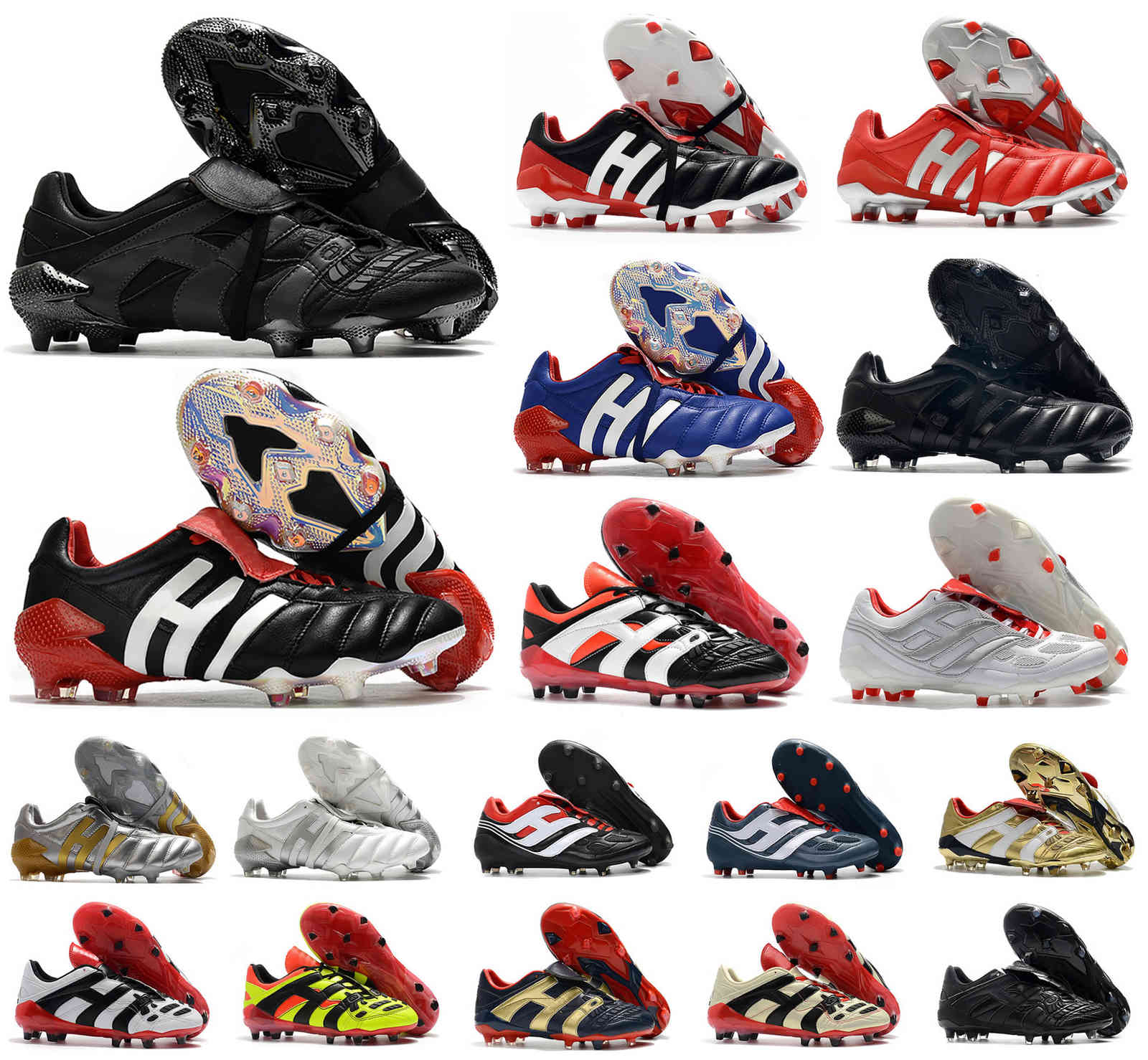 Men Predator Accelerator Eternal Class 20+ soccer shoes Mutator Mania Tormentor Electricity Precision 20+x FG Beckham DB Zidane ZZ cleats
Men Predator Accelerator Eternal Class 20+ soccer shoes Mutator Mania Tormentor Electricity Precision 20+x FG Beckham DB Zidane ZZ cleats