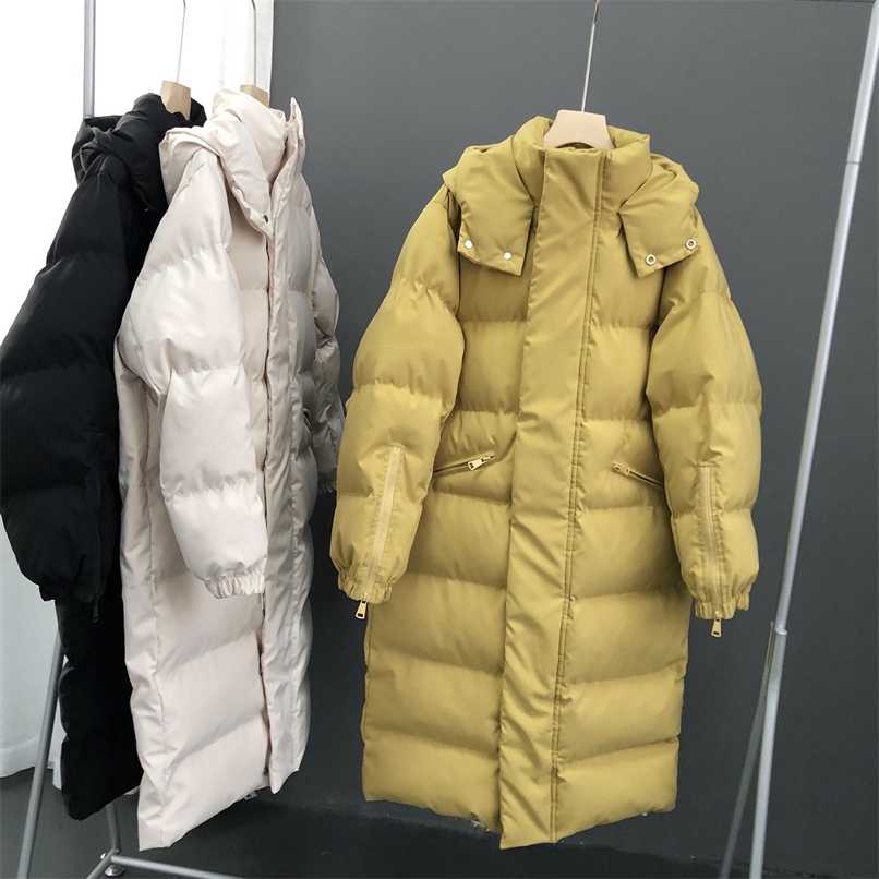 autumn and winter Korean down padded jacket loose and thick super long parker padded jacket 211108, Yellow
autumn and winter Korean down padded jacket loose and thick super long parker padded jacket 211108, Yellow