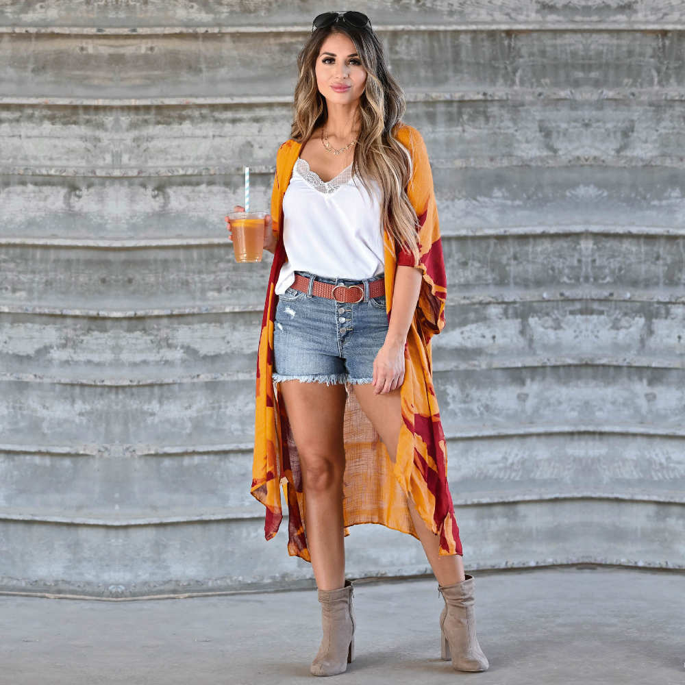 Boho Robes for Women Bathing Suit Cover-ups Plus Size Beach Wear Kimono Dress Summer Swimsuit Cover Up A808 210420