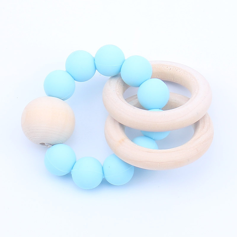 Baby Teether Rings Food Grade Beech Wood Teething Ring Soothers Chew Toys Shower Play Round Wooden Bead Newborn Silicone teethers 826 X2
Baby Teether Rings Food Grade Beech Wood Teething Ring Soothers Chew Toys Shower Play Round Wooden Bead Newborn Silicone teethers 826 X2