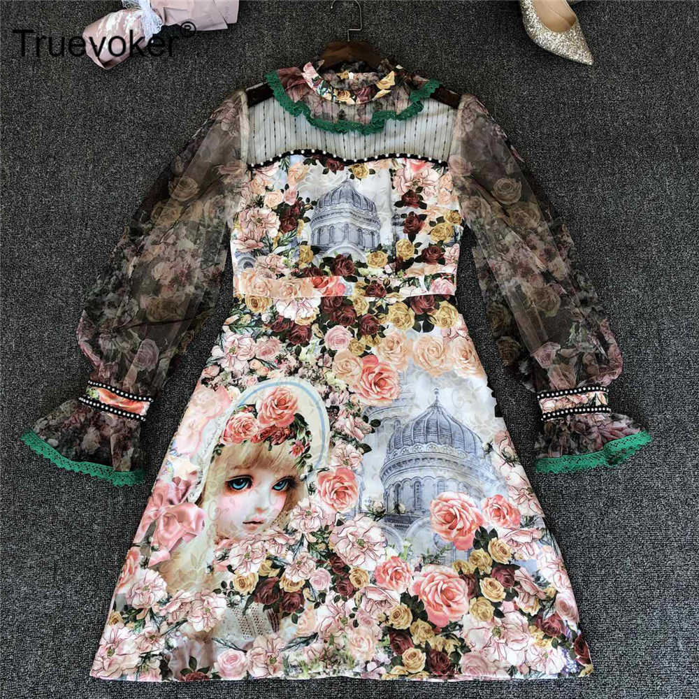 Truevoker Women's Lace Flare Sleeve Vintage Floral Print Boutique Party Dresses Female Festa Vestidos 210602, White
Truevoker Women's Lace Flare Sleeve Vintage Floral Print Boutique Party Dresses Female Festa Vestidos 210602, White